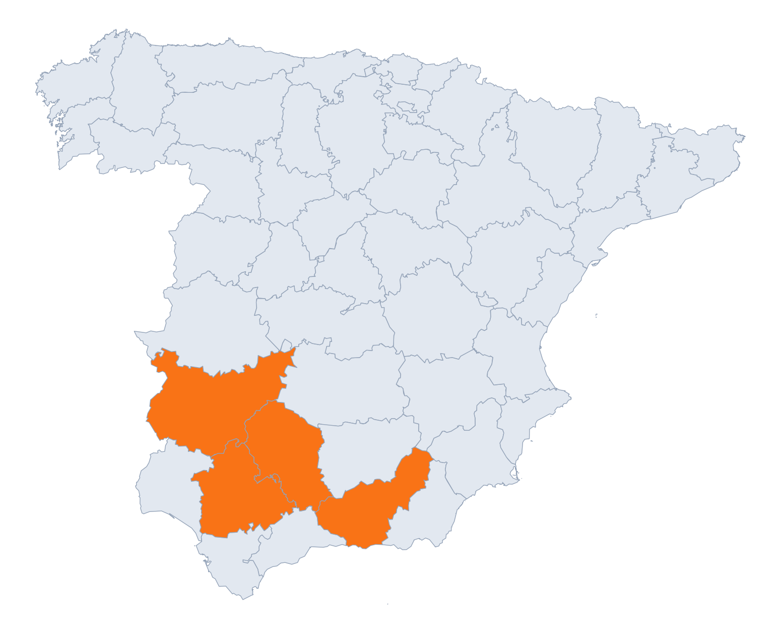 Mapa de Cobertura en la Península Ibérica